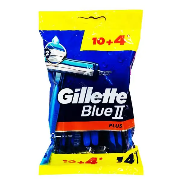 خودتراش دو تیغ BLUE 2 بسته 14 عددی ژیلت
